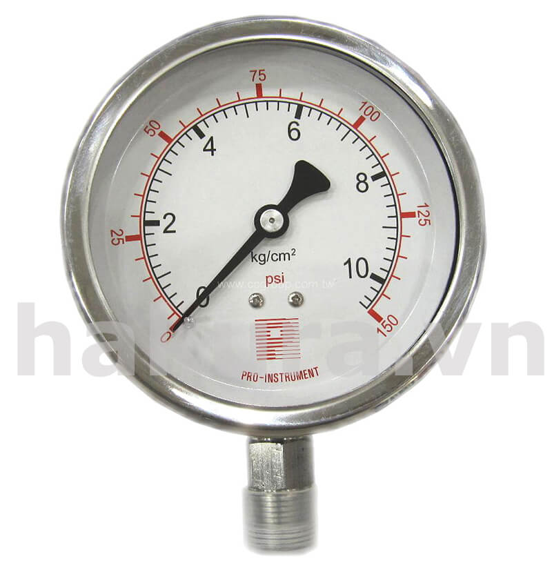 Đồng hồ đo áp suất D63 mm - hakura.vn