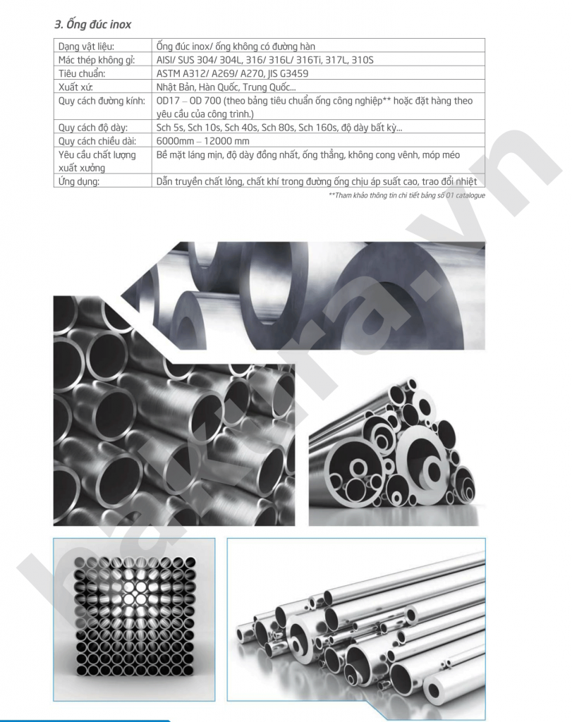 Catalogue thông số kỹ  thuật ống trang trí inox-hakura.vn-ảnh 1