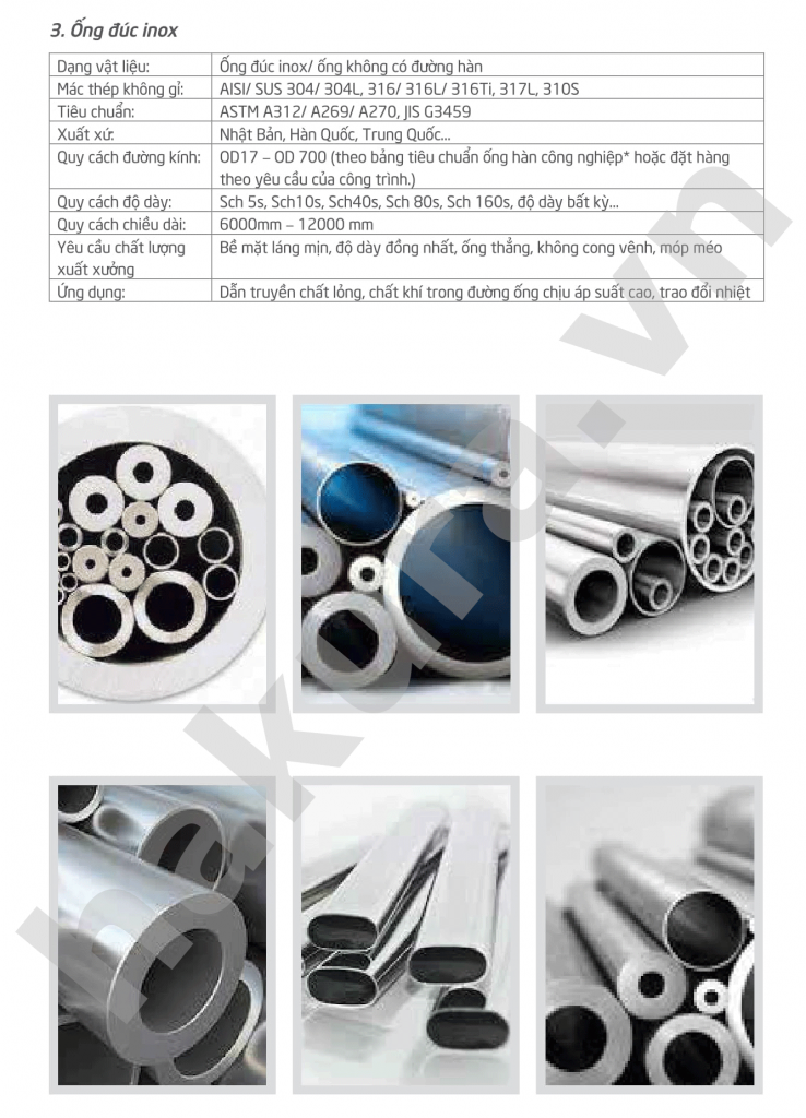 Catalogue thông số kỹ thuật ống inox 201 -hakura.vn-ảnh 2