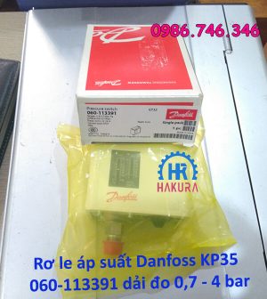 Rơ le áp suất Danfoss KP35 060-113391 dải đo 0,7 - 4 bar