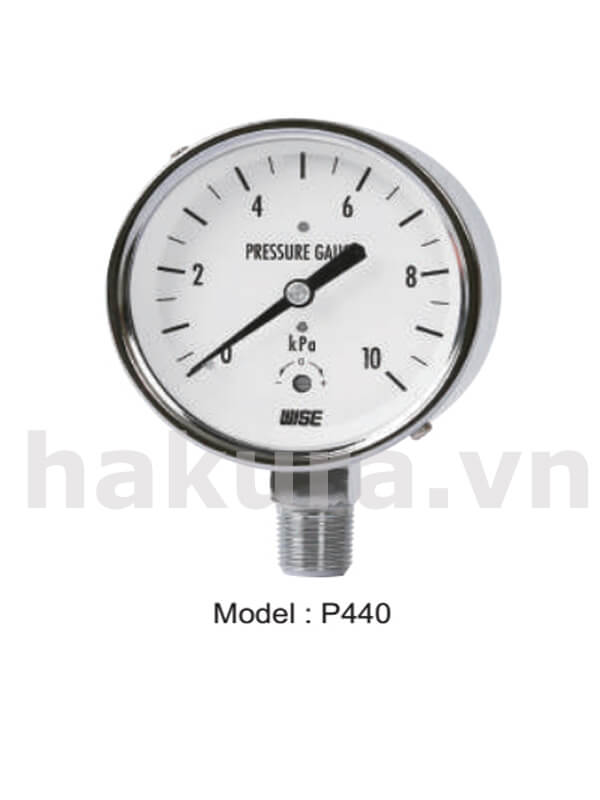 Đồng hồ đo áp suất Wise model p440