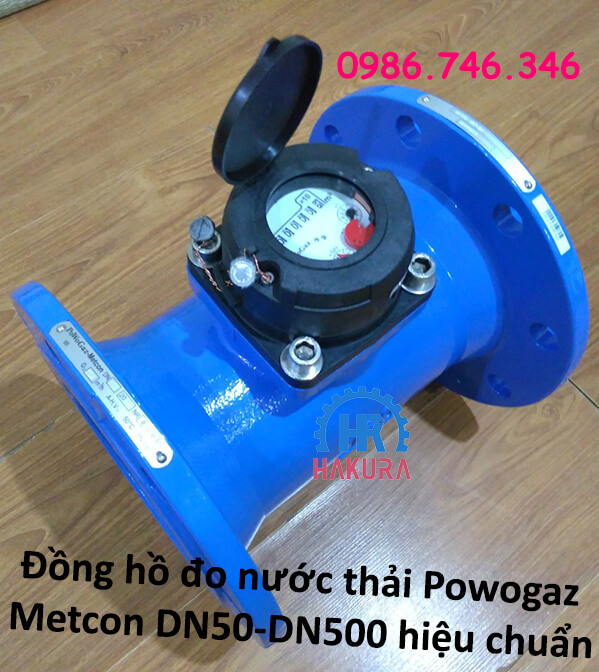 Đồng hồ đo nước thải Powogaz-Metcon DN50-DN500 đã đo hiệu chuẩn