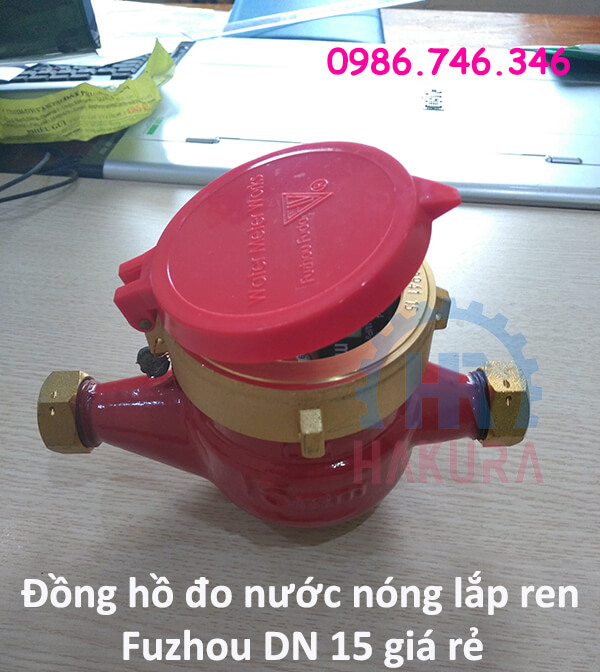 Đồng hồ đo nước nóng lắp ren Fuzhou DN 15 giá rẻ - hakura.vn
