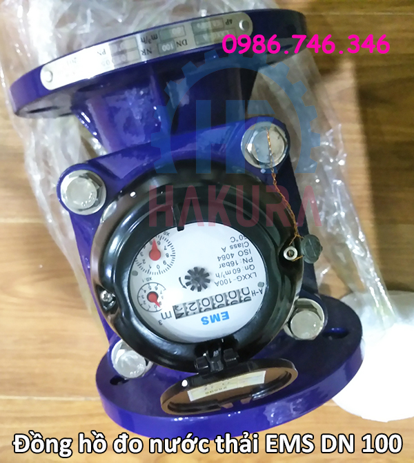 Đồng hồ đo nước thải EMS DN 100 - hakura.vn