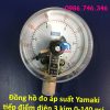 Đồng hồ đo áp suất Yamaki tiếp điểm điện 3 kim dải đo 0 – 140 psi chân ren đồng 1/2"