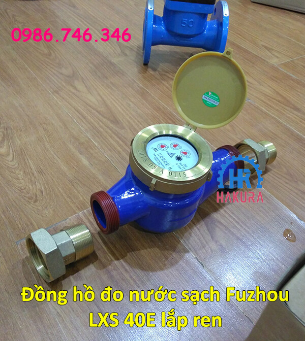 Đồng hồ đo nước sạch Fuzhou LXS 40E lắp ren