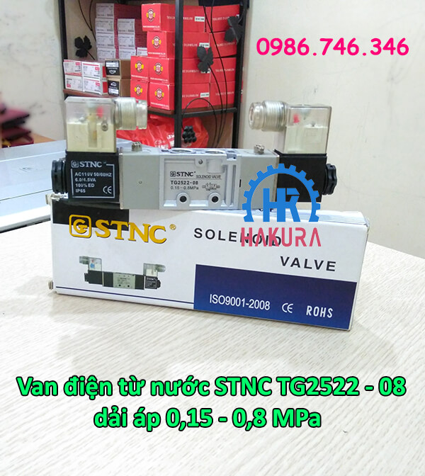 Van điện từ nước STNC TG2522-08 dải áp 0,15 - 0,8 Mpa