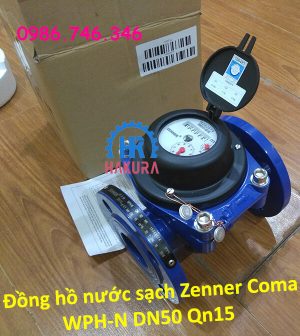 Đồng hồ nước sạch Zenner Coma WPH-N DN50 Qn15