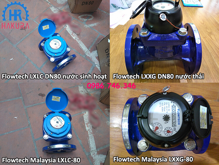 Đồng hồ đo nước Flowtech Malaysia cho các công trình nhà máy, khu công nghiệp